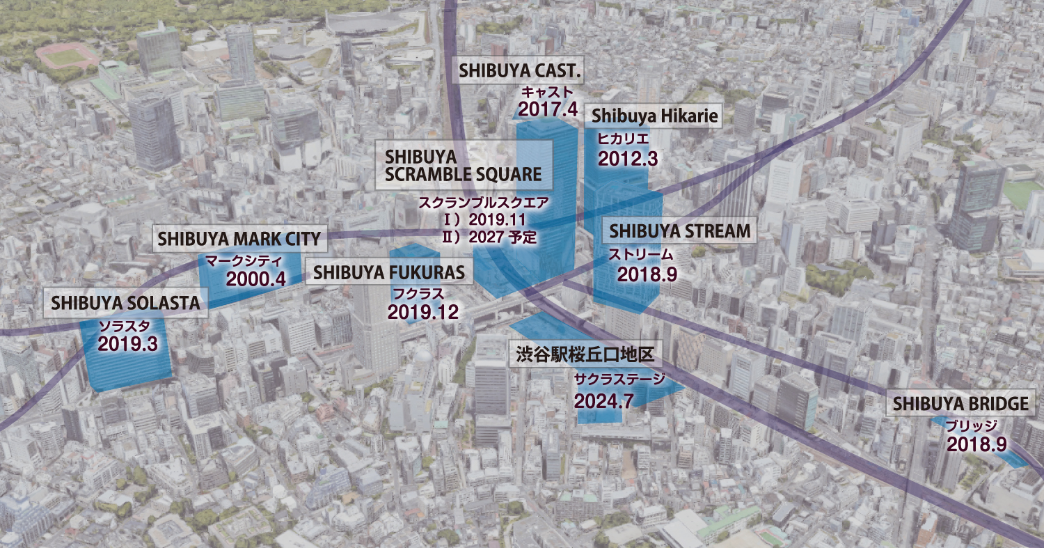 渋谷再開発マップ