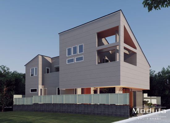 杉並区上荻3丁目 新築分譲住宅｜完成予想3DCGパース(外観)