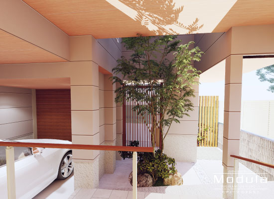 杉並区上荻3丁目 新築分譲住宅｜完成予想3DCGパース(外観)