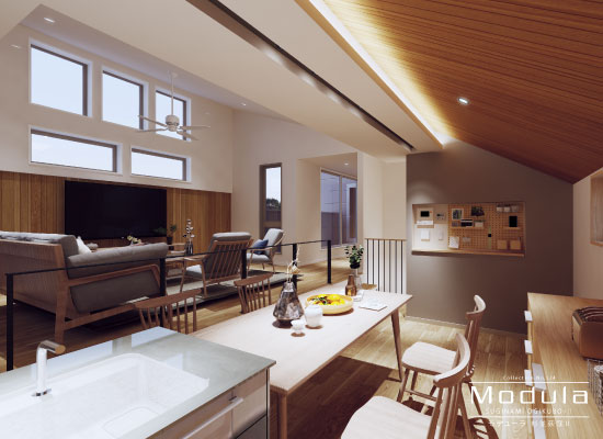 杉並区上荻3丁目 新築分譲住宅｜完成予想3DCGパース(内観)