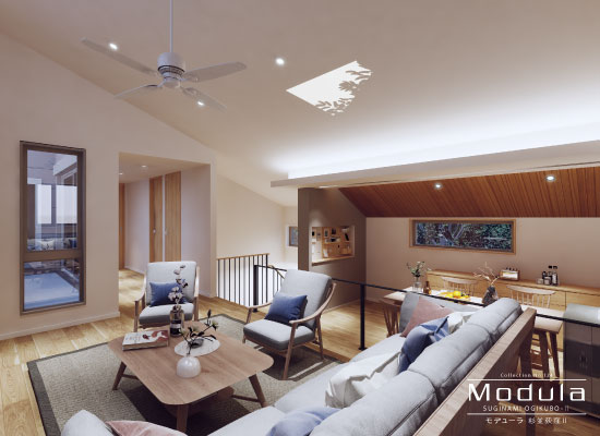 杉並区上荻3丁目 新築分譲住宅｜完成予想3DCGパース(内観)