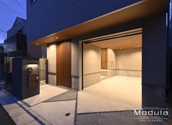 杉並区上荻3丁目 新築分譲住宅｜シャッター付きガレージ(2026.1撮影)