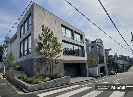 目黒区平町2丁目 土地分譲｜参考プランをもとに作成した3DCGﾊﾟｰｽ